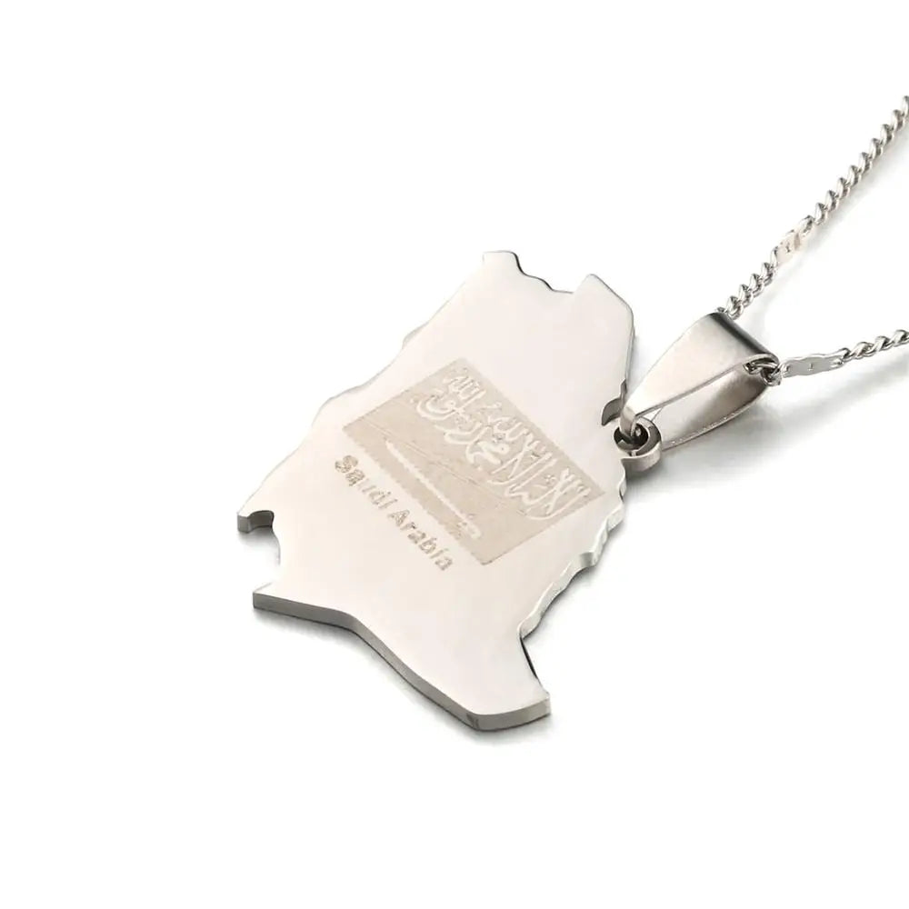 94TH Saudi Map Necklace