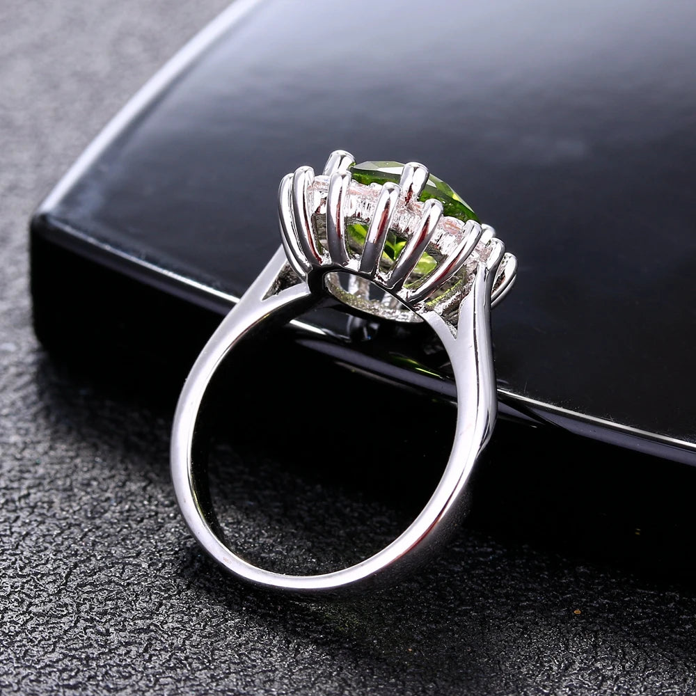 SEIRA Flower Silver Ring