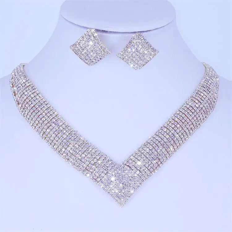 BRIDE FRAME Necklace Earrings Sets