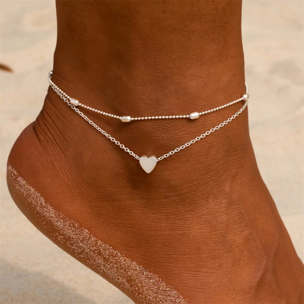 Heart Anklets