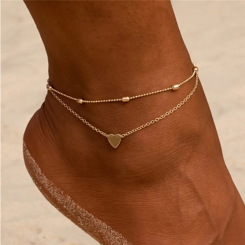 FINITE HEART Anklets