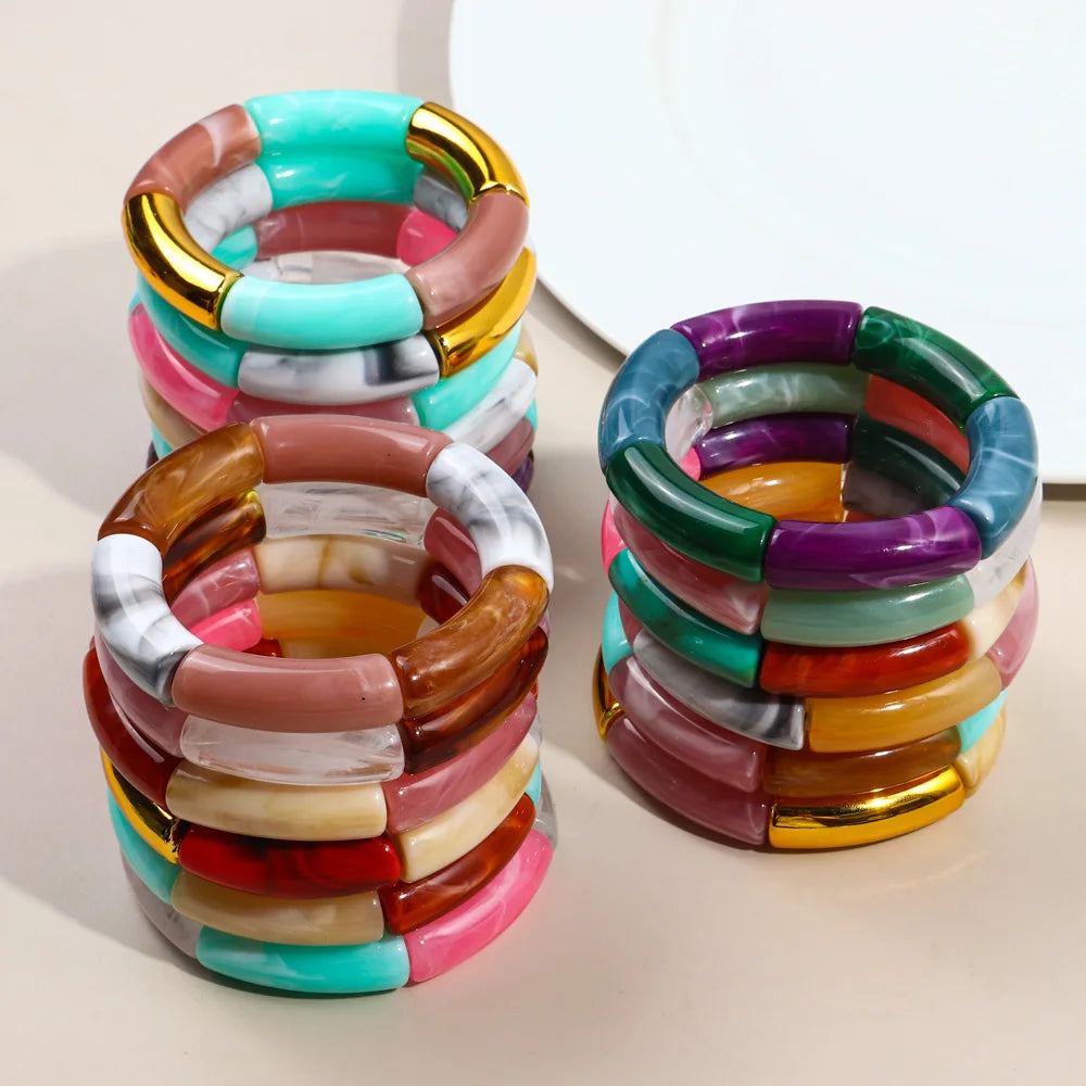 Acrylic Stacked Bangles