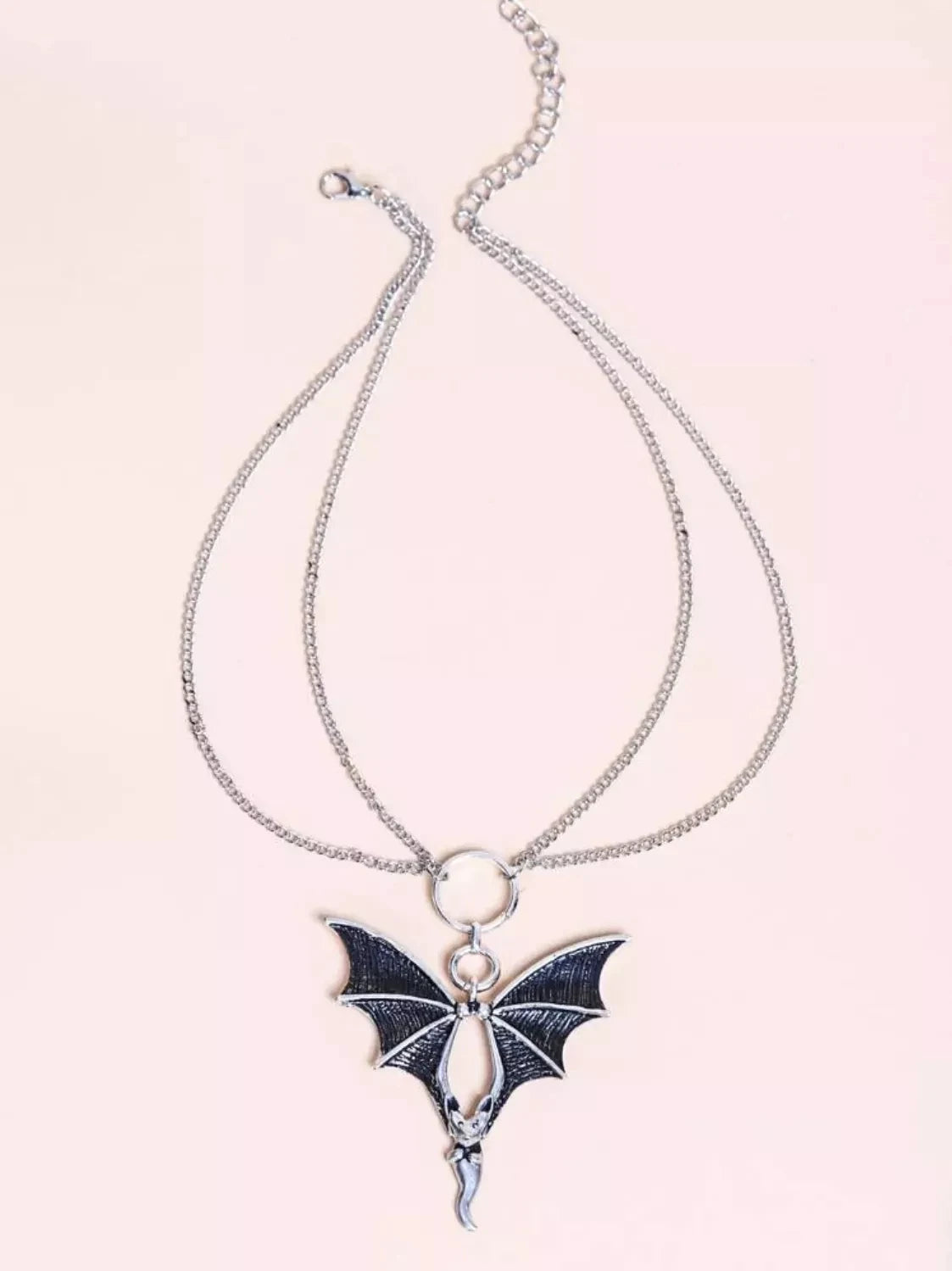 Gothic Flying Vampire Necklace