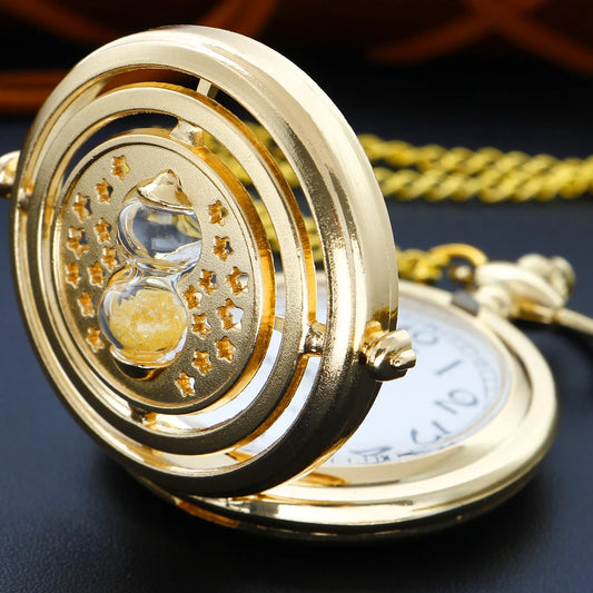 Golden Hourglass Watch