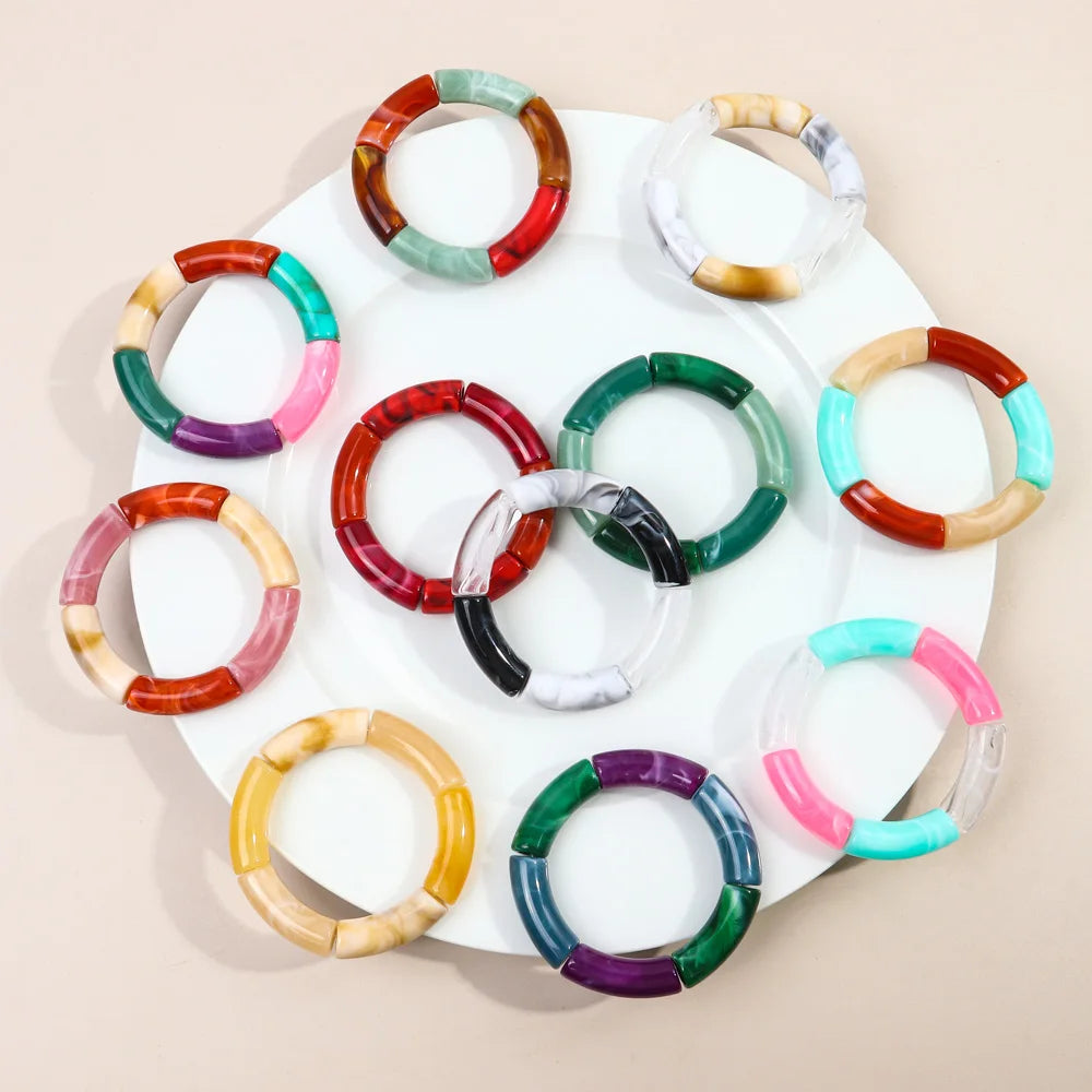 Acrylic Stacked Bangles