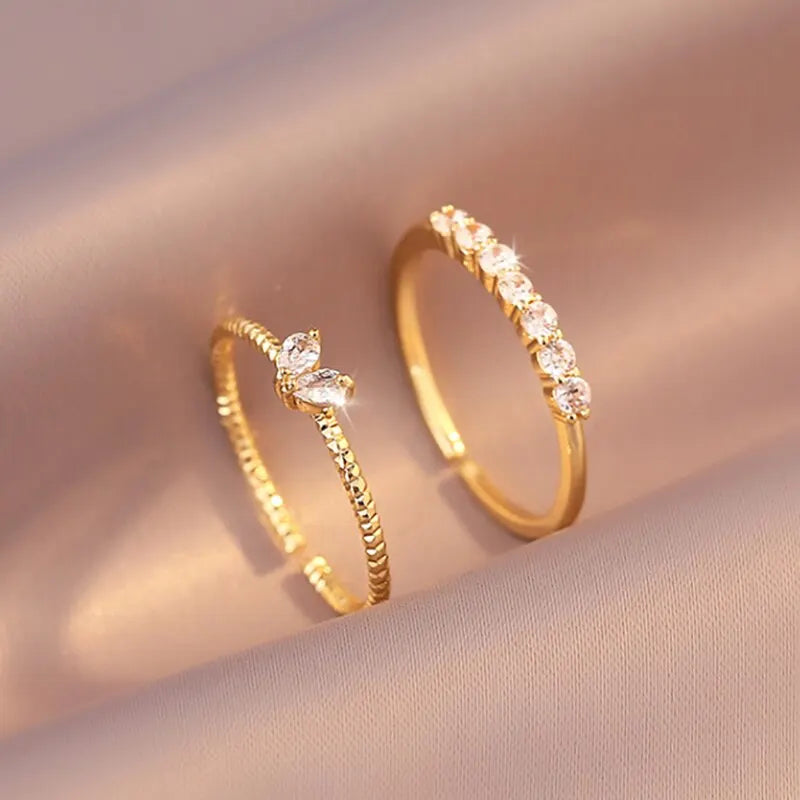 GOLD TWIN Ring