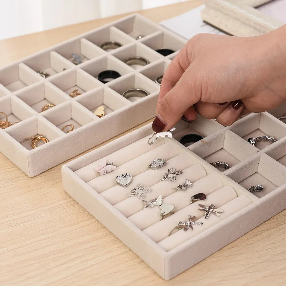 Box Tray Holder Jewelry Storage Case