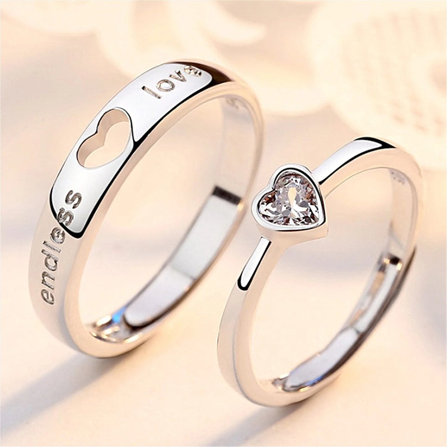 Akeles Heart Couple Rings