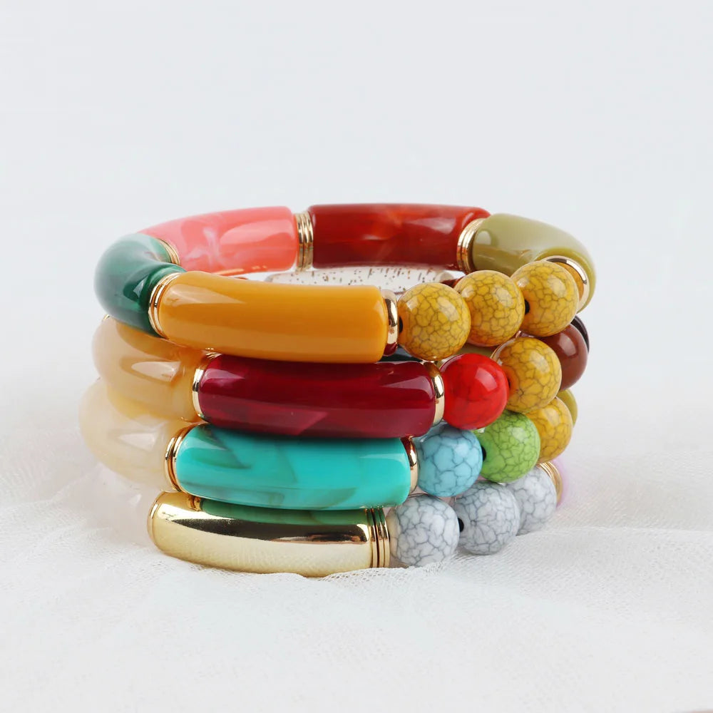 Acrylic Stacked Bangles