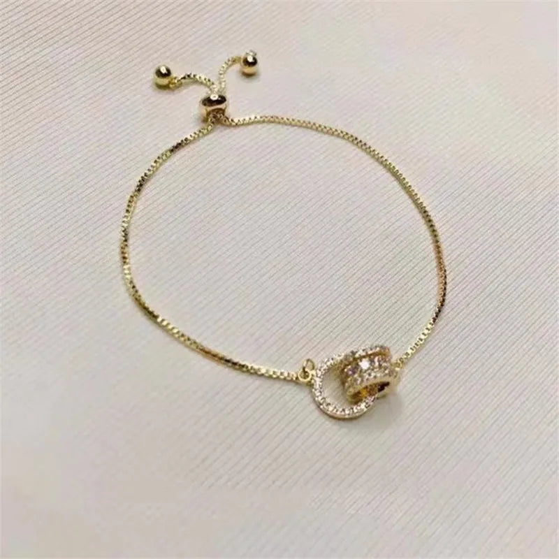 Interlocked Gold Bracelet