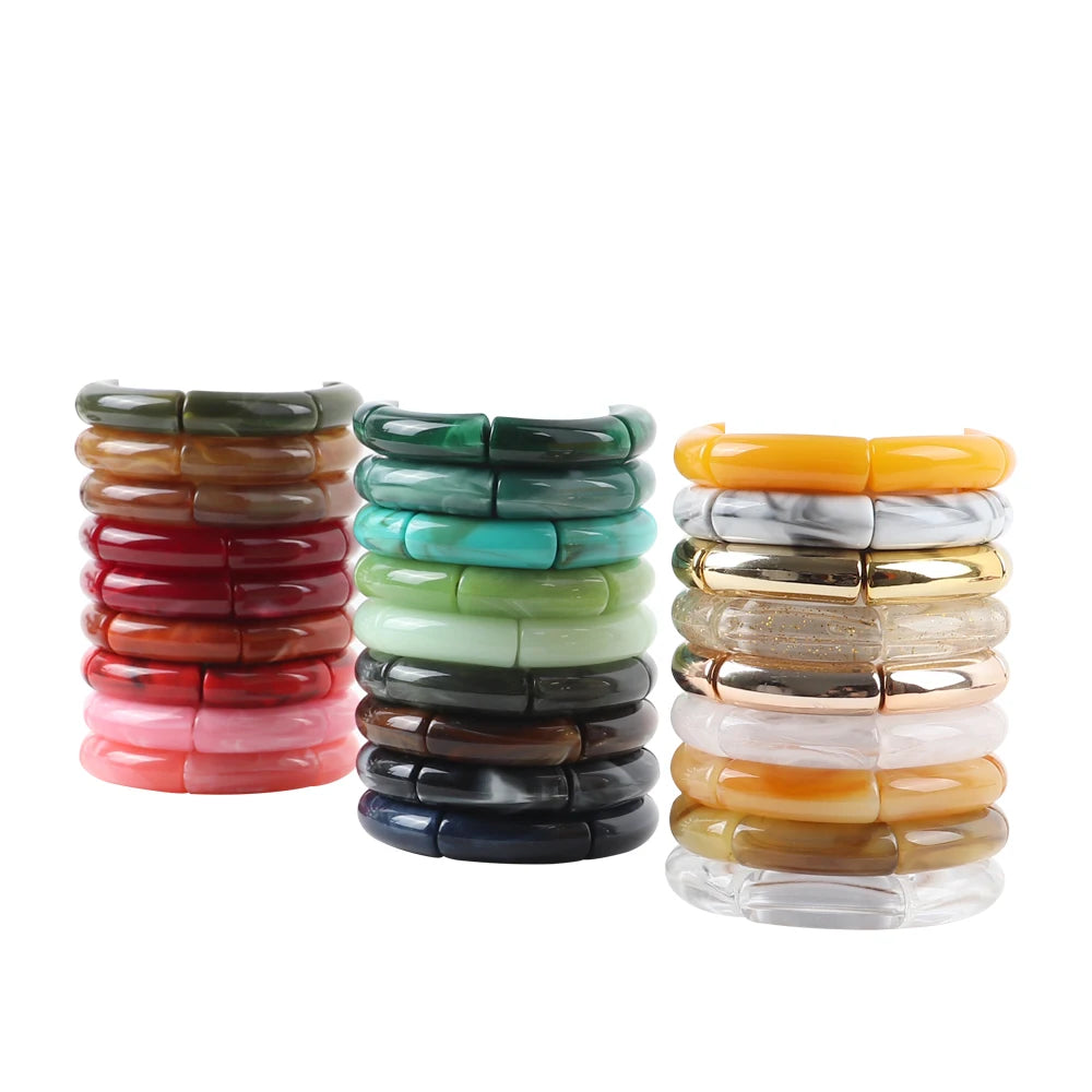 Acrylic Stacked Bangles