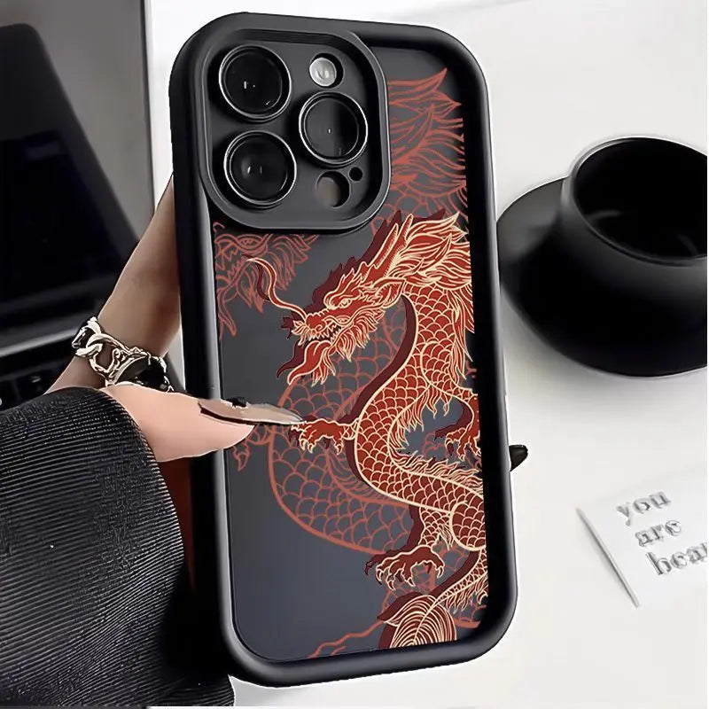 IPHONE 16 Luxury East Dragon Soft Phone Case