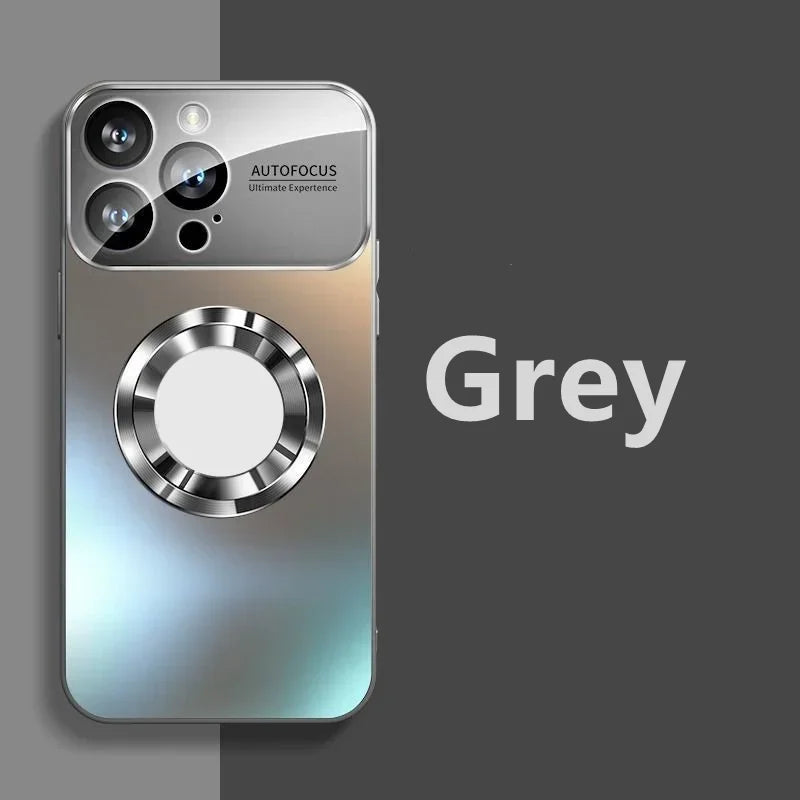 IPHONE 12 Titanium Metallic Magnetic Case