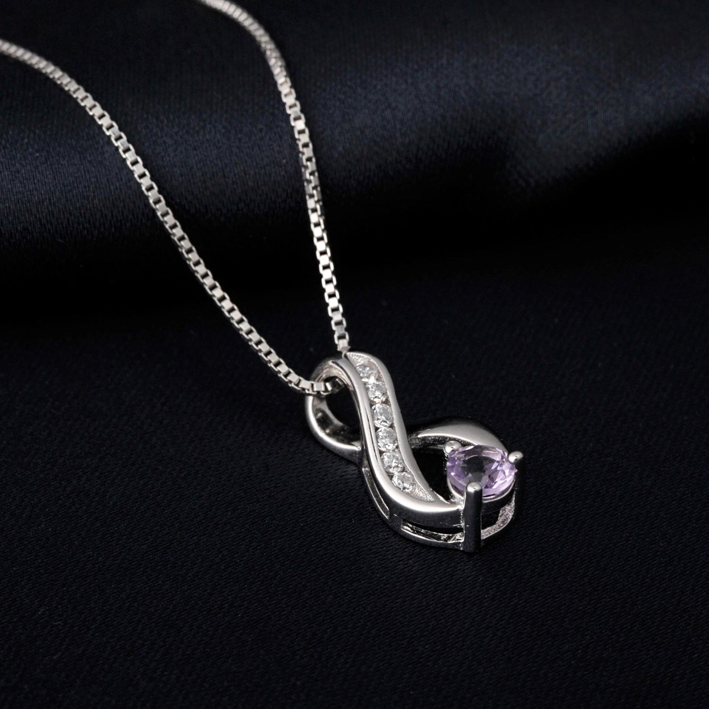 INFINITY Amethyst Necklace