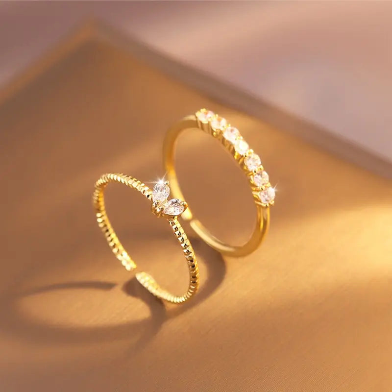 GOLD TWIN Ring