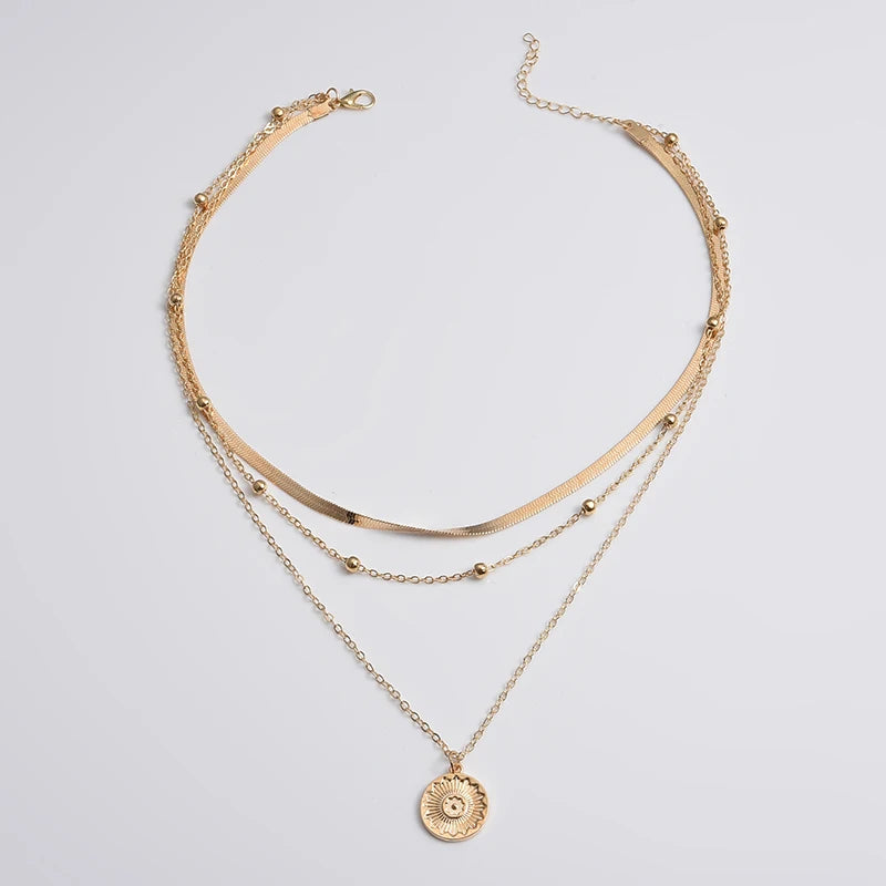 Athina Three-Layer Necklace