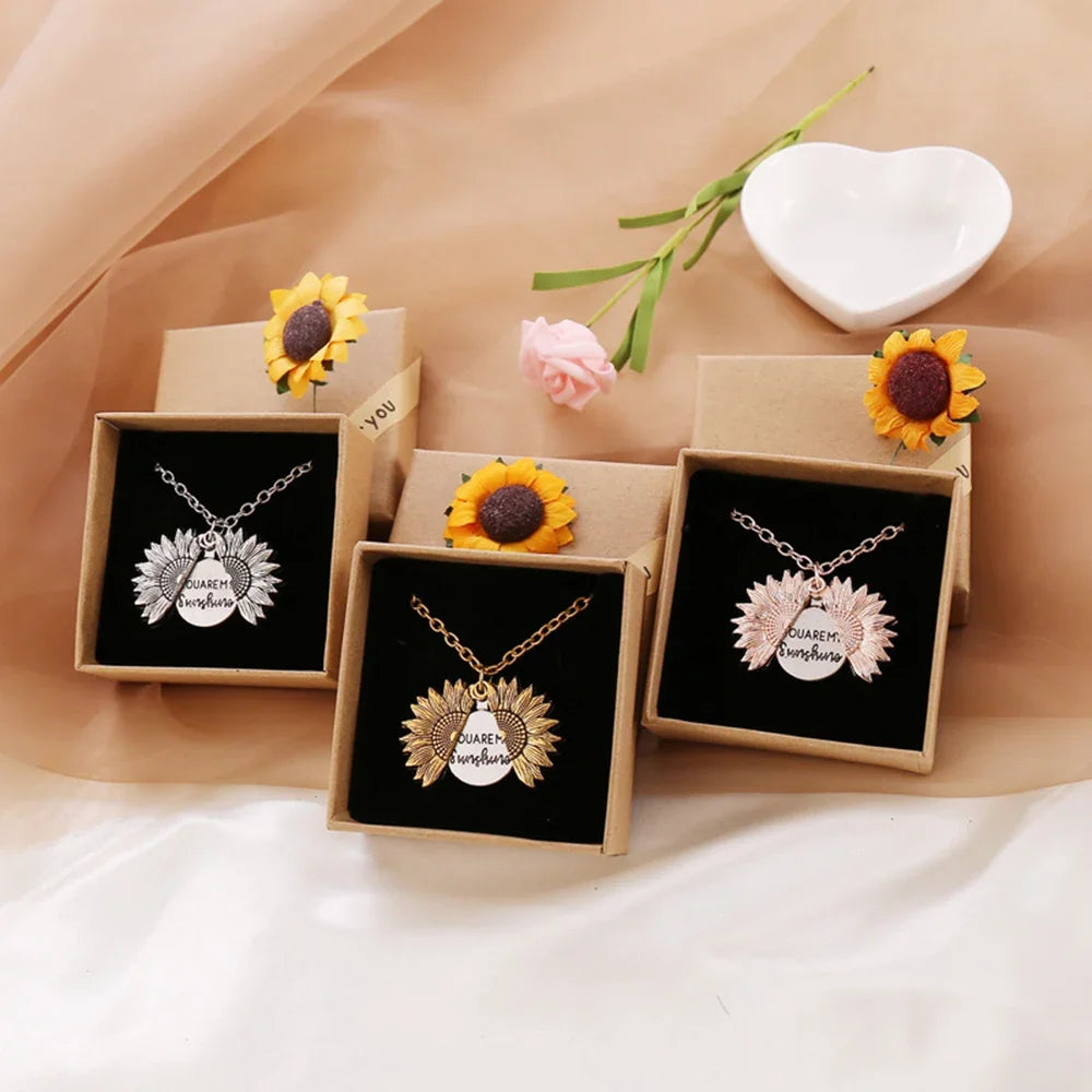 Sunshine Sunflower Necklaces