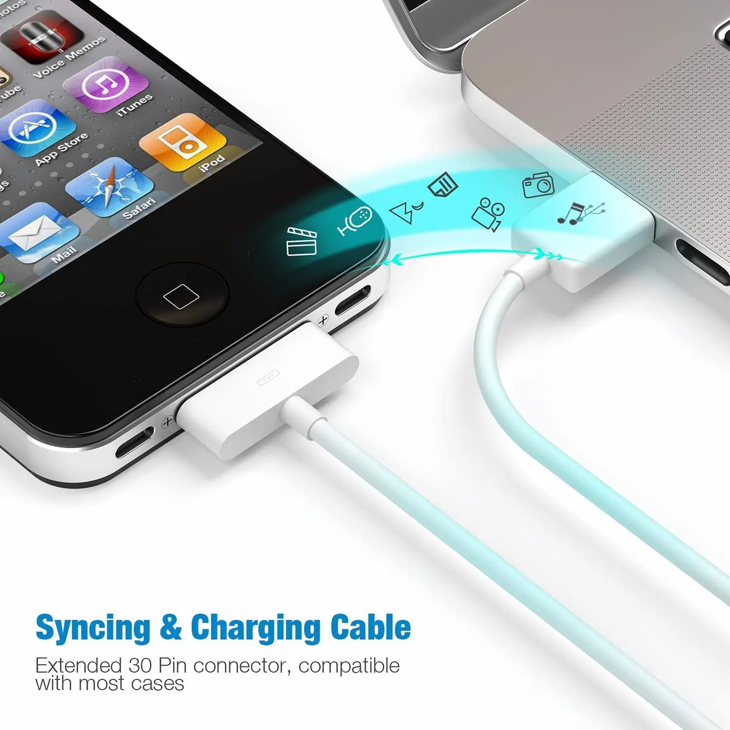 30Pin to USB Sync Data and Charging Cable