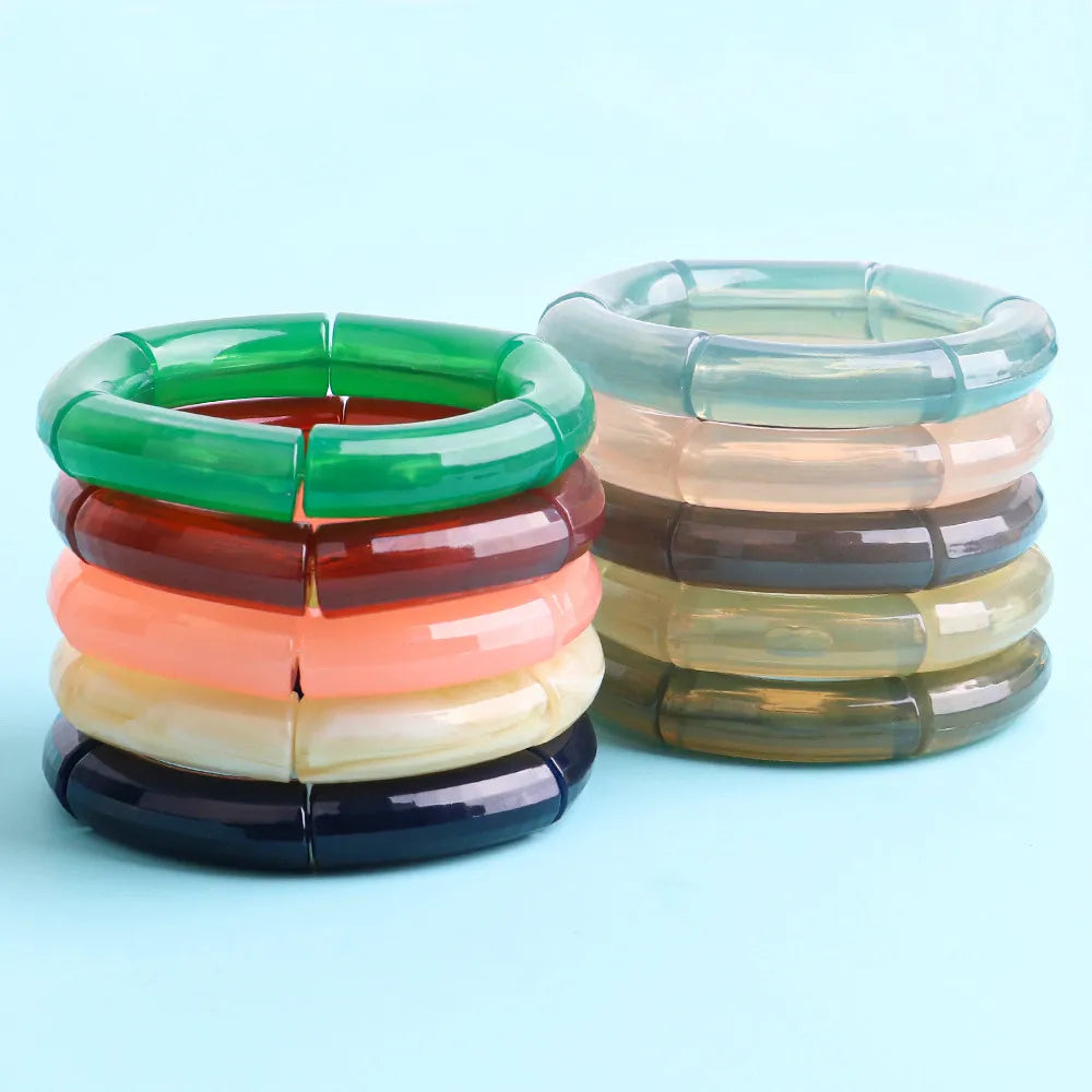 Acrylic Stacked Bangles