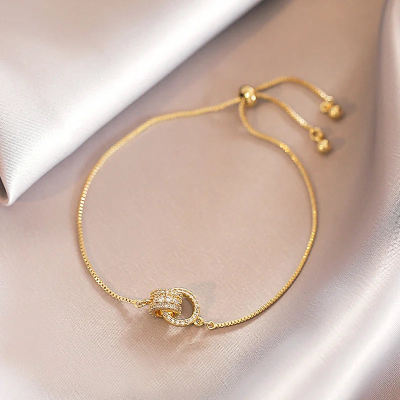 Interlocked Gold Bracelet