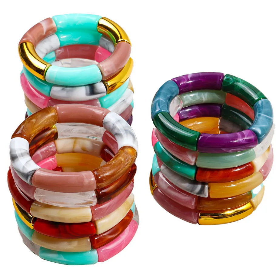 Acrylic Stacked Bangles