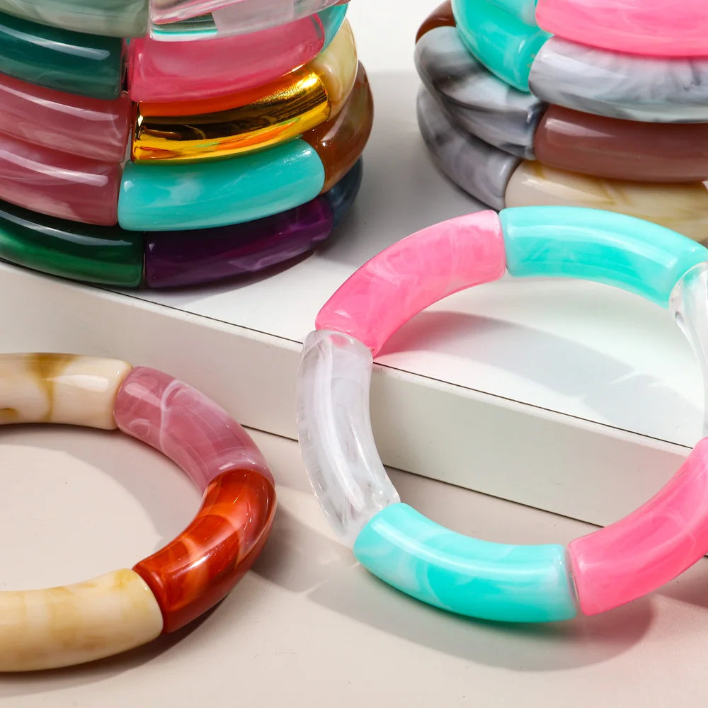 Acrylic Stacked Bangles