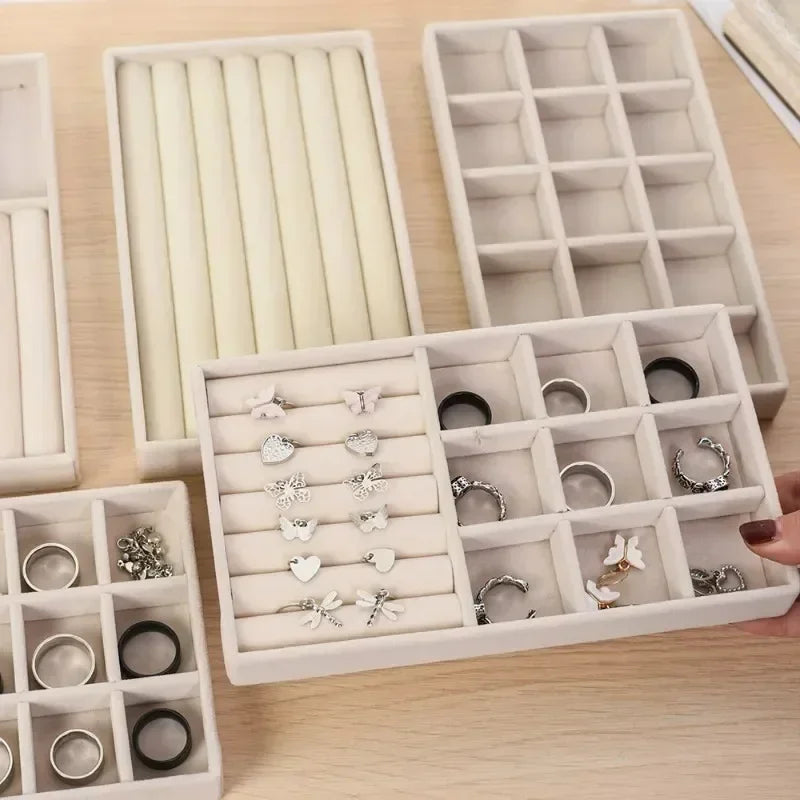 Box Tray Holder Jewelry Storage Case