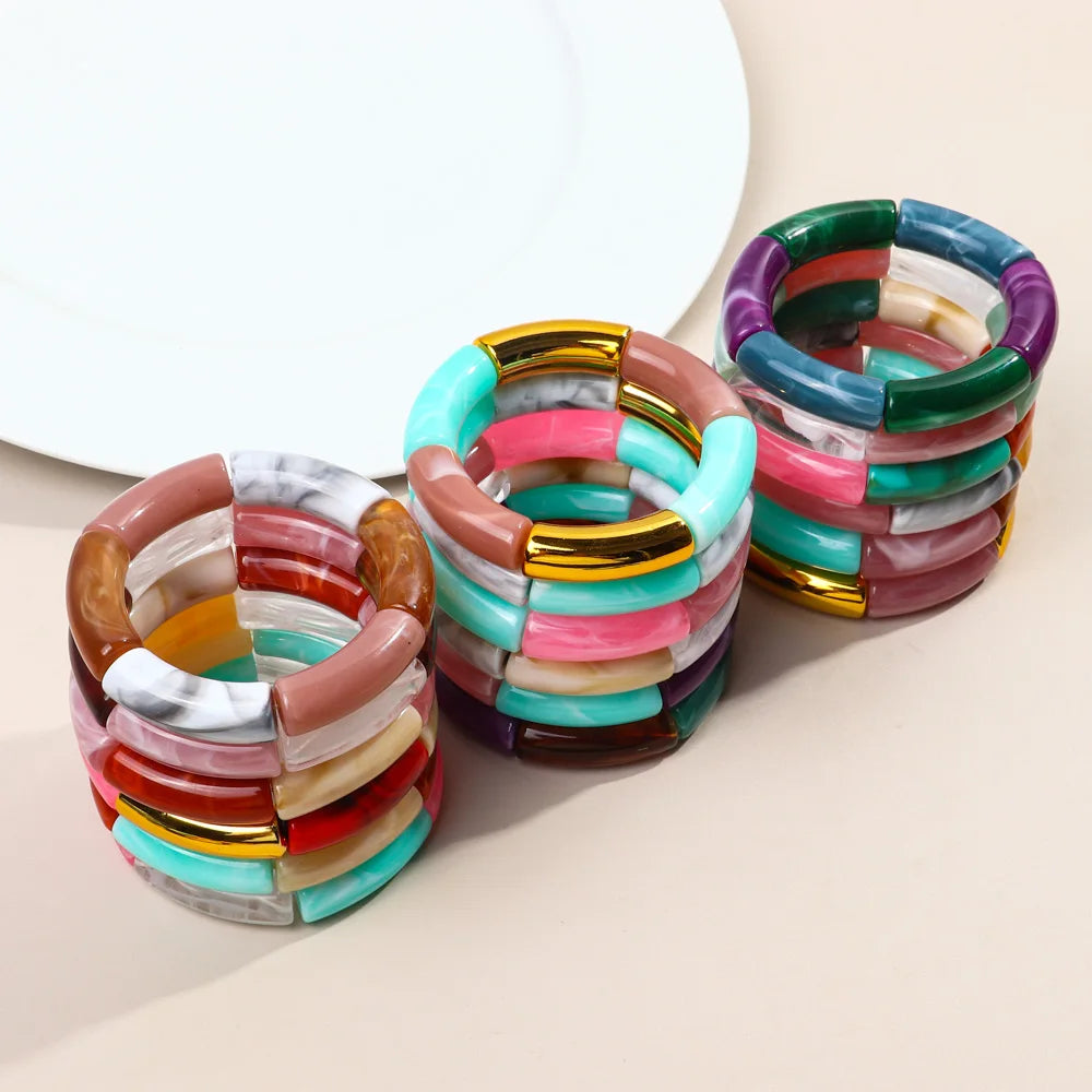 Acrylic Stacked Bangles