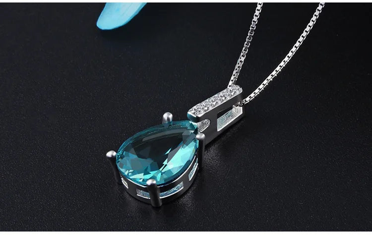 Blue TOPAZ S925 Carat Necklace