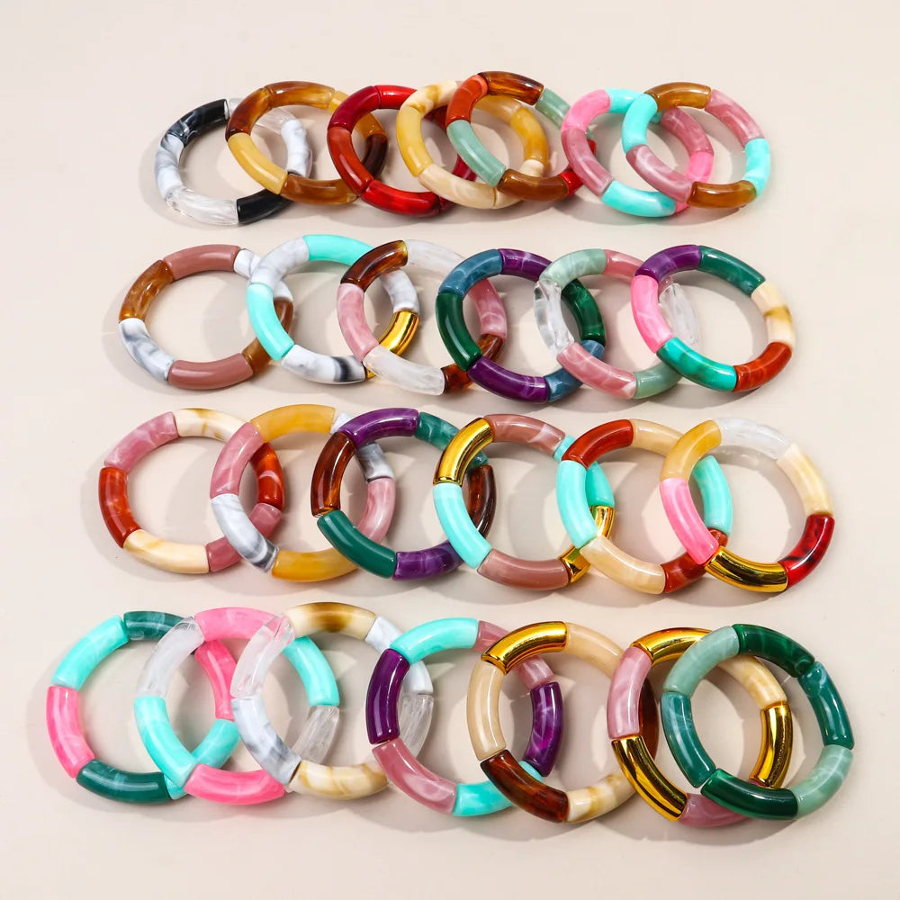 Acrylic Stacked Bangles