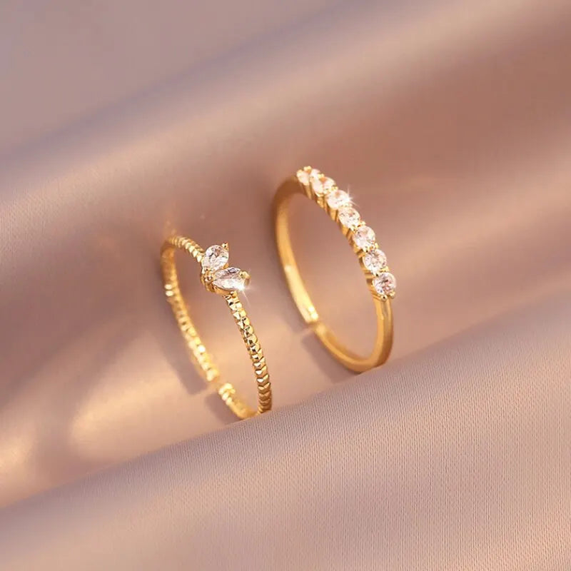 GOLD TWIN Ring