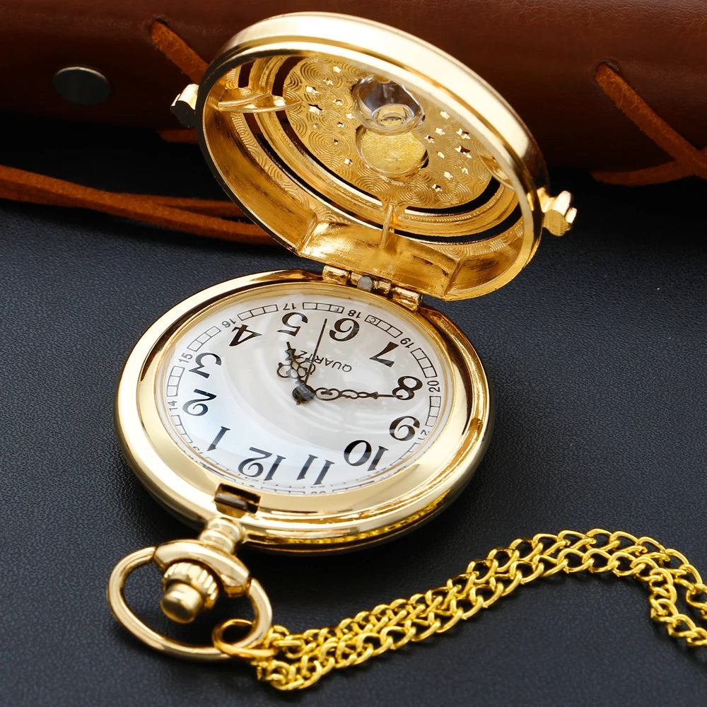 Golden Hourglass Watch