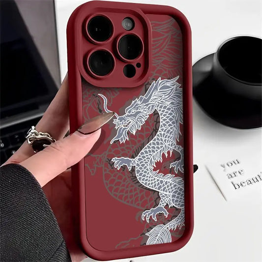 IPHONE 13 Luxury East Dragon Soft Phone Case