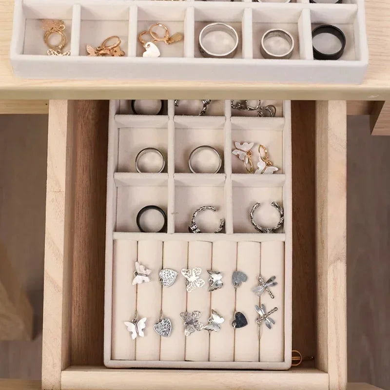 Box Tray Holder Jewelry Storage Case