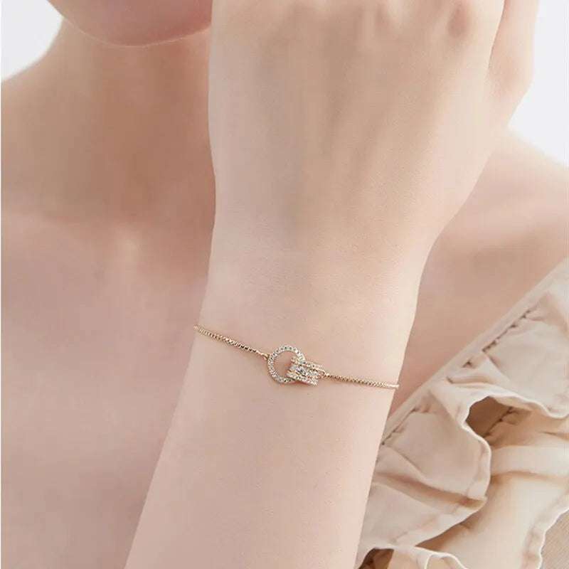 Interlocked Gold Bracelet