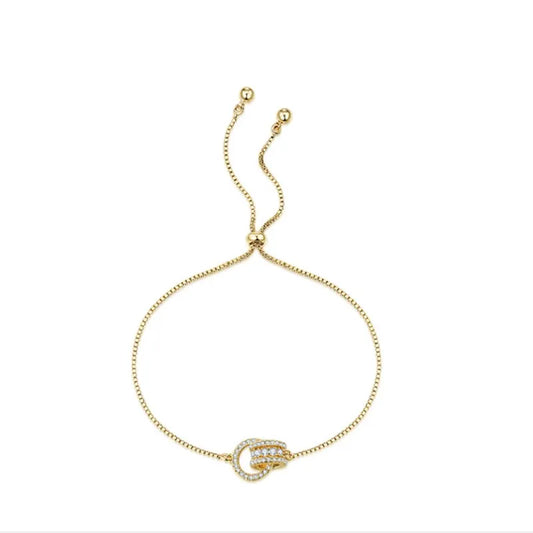 Interlocked Gold Bracelet