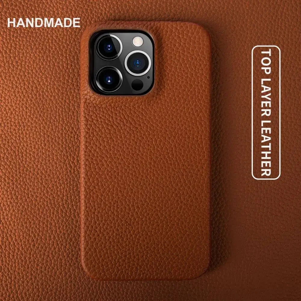 IPHONE 15 Genuine Leather Case