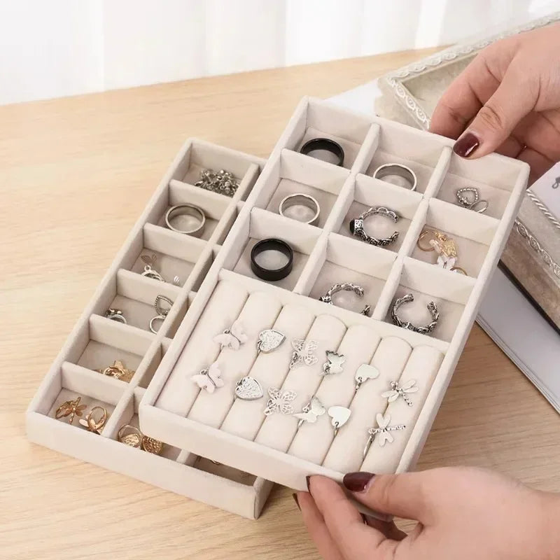 Box Tray Holder Jewelry Storage Case