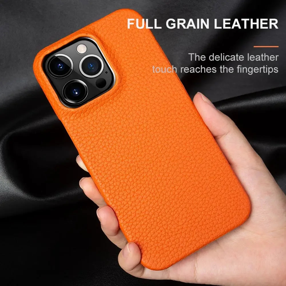 IPHONE 15 Genuine Leather Case