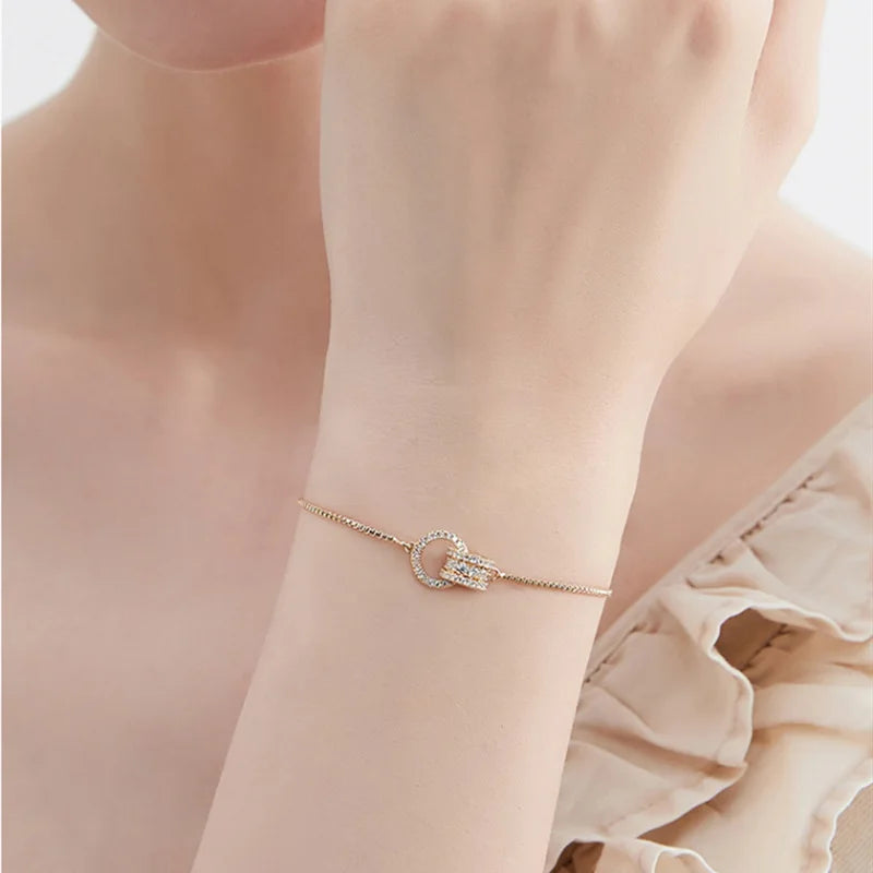 Interlocked Gold Bracelet